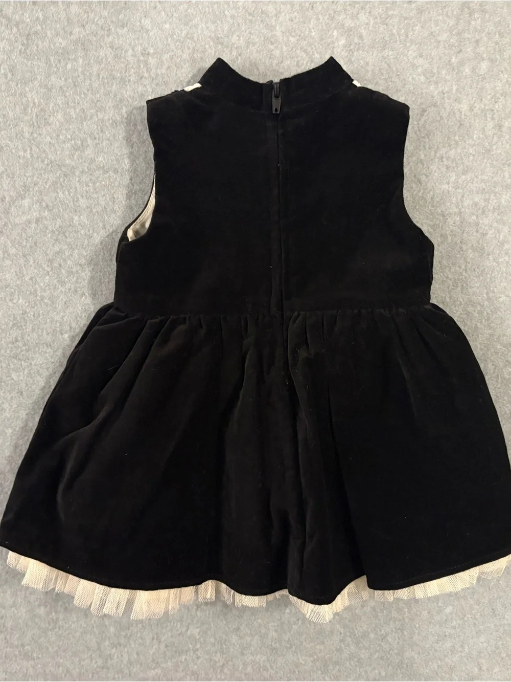 Harajuku Mini for Target Baby Black Velvet & Lace Tuxedo Dress Size 9M